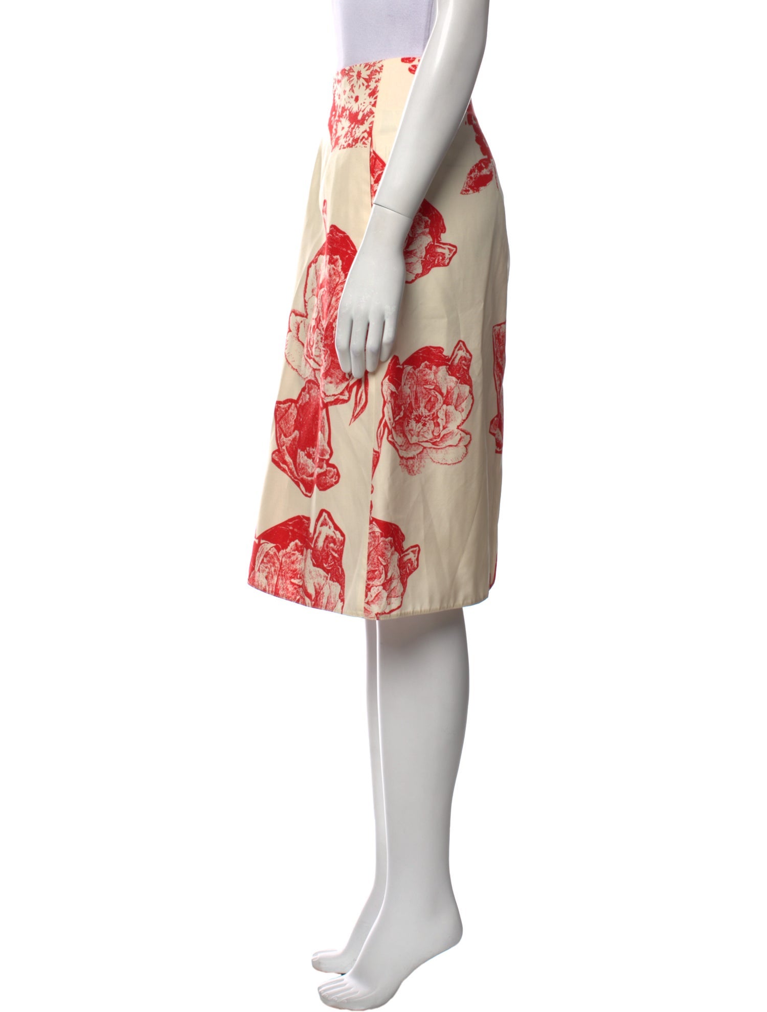 Stella McCartney Silk Knee-Length Skirt