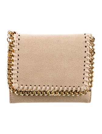 Stella McCartney Vegetarian Suede Compact Wallet