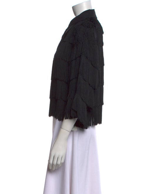 Stella McCartney Silk Three-Quarter Sleeve Crop Top