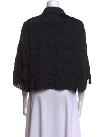 Stella McCartney Silk Three-Quarter Sleeve Crop Top