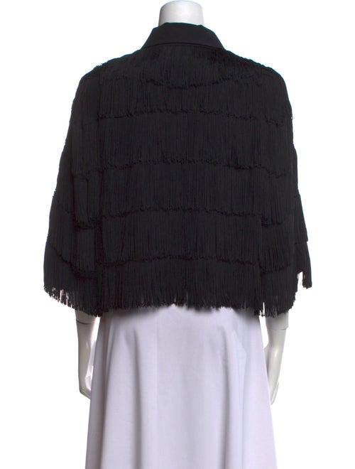 Stella McCartney Silk Three-Quarter Sleeve Crop Top