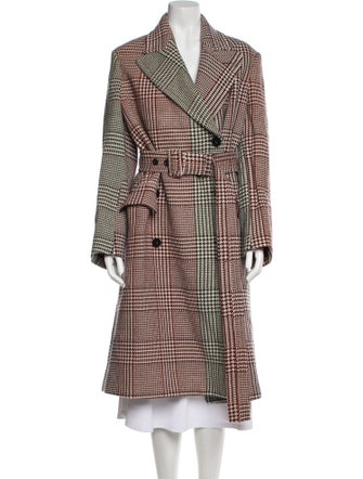 Stella McCartney Plaid Print Trench Coat