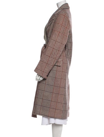 Stella McCartney Plaid Print Trench Coat