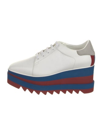 Stella McCartney Vegetarian Leather Striped Oxfords