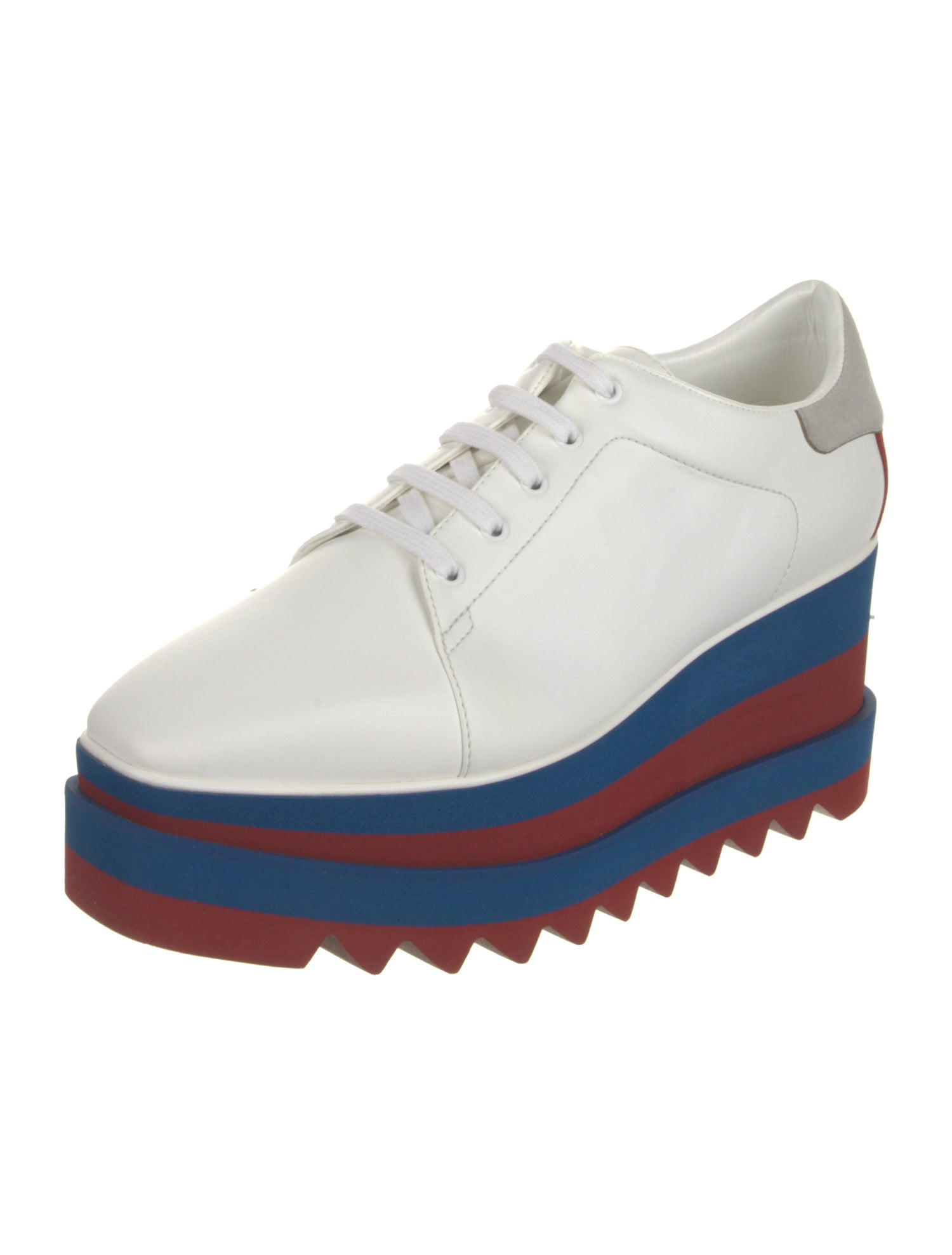 Stella McCartney Vegetarian Leather Striped Oxfords