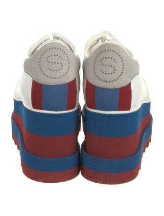 Stella McCartney Vegetarian Leather Striped Oxfords