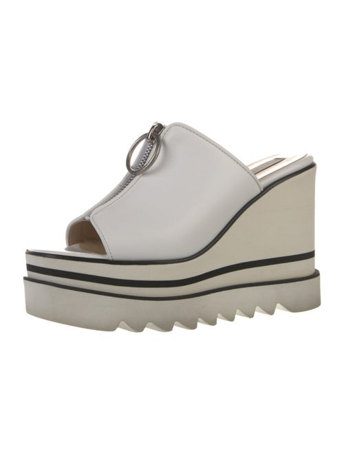 Stella McCartney Vegan Leather Colorblock Pattern Slides