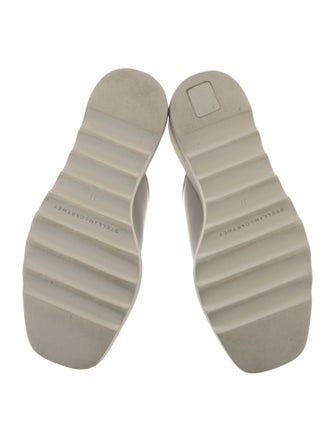 Stella McCartney Vegan Leather Colorblock Pattern Slides