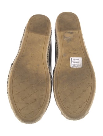 Stella McCartney Leather Colorblock Pattern Espadrilles