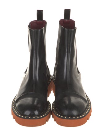 Stella McCartney Vegan Leather Studded Accents Chelsea Boots