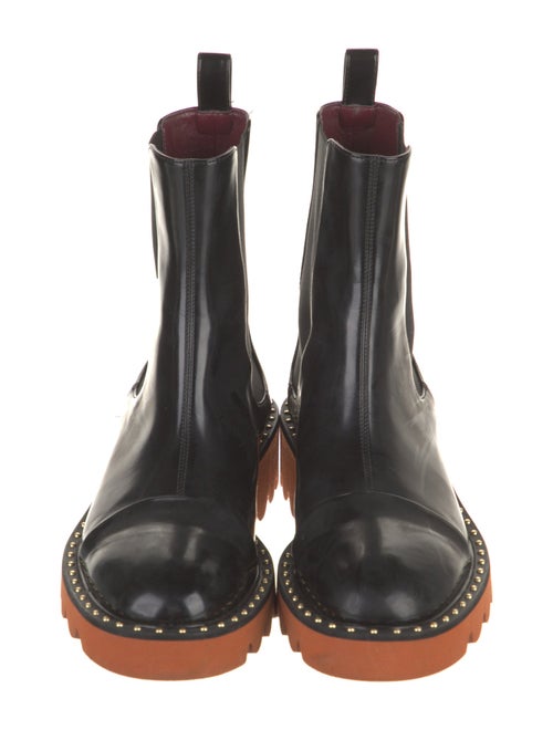 Stella McCartney Vegan Leather Studded Accents Chelsea Boots