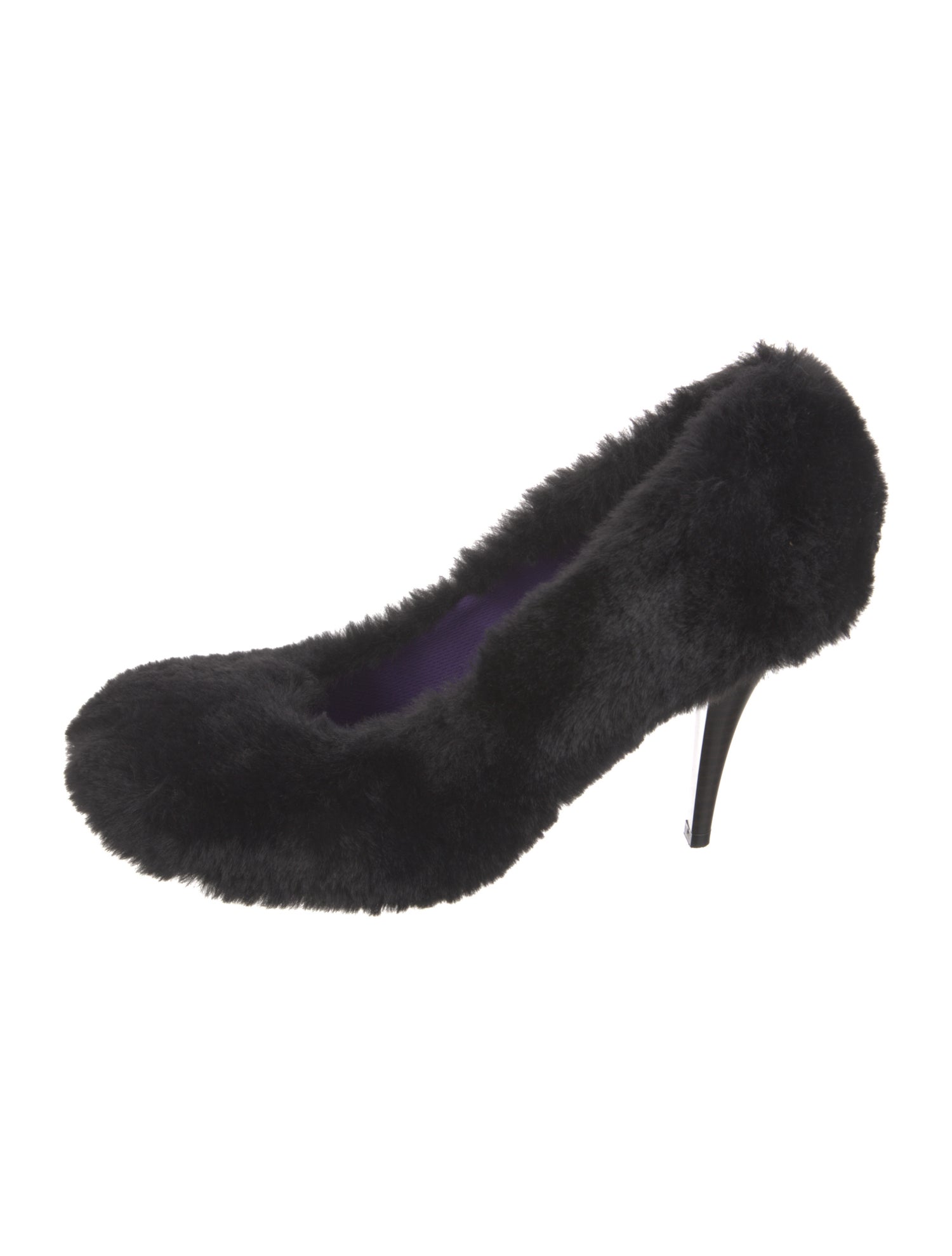 Stella McCartney Faux Fur Printed Pumps