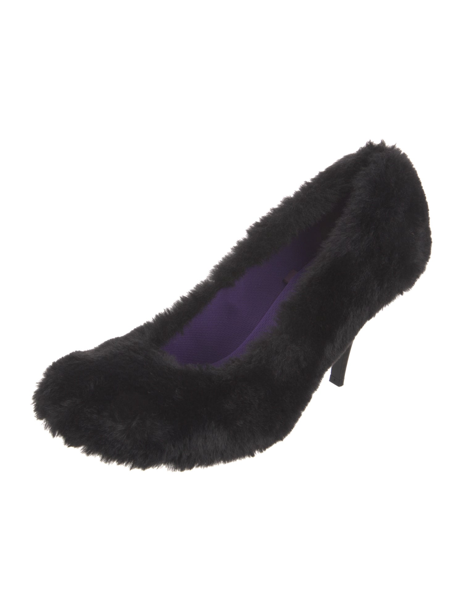 Stella McCartney Faux Fur Printed Pumps