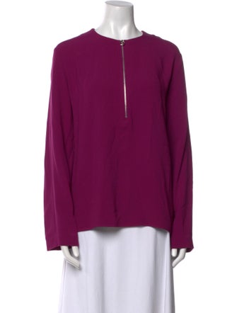 Stella McCartney Crew Neck Long Sleeve Blouse