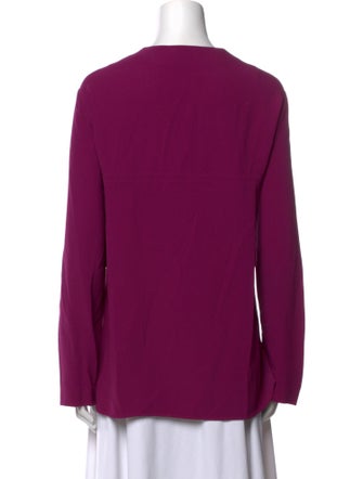 Stella McCartney Crew Neck Long Sleeve Blouse