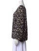 Stella McCartney Animal Print V-Neck Sweater