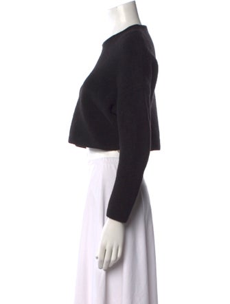 Stella McCartney Crew Neck Long Sleeve Crop Top