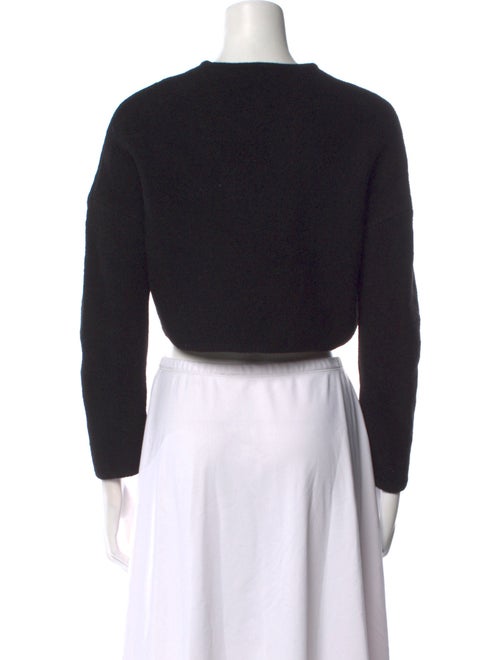 Stella McCartney Crew Neck Long Sleeve Crop Top