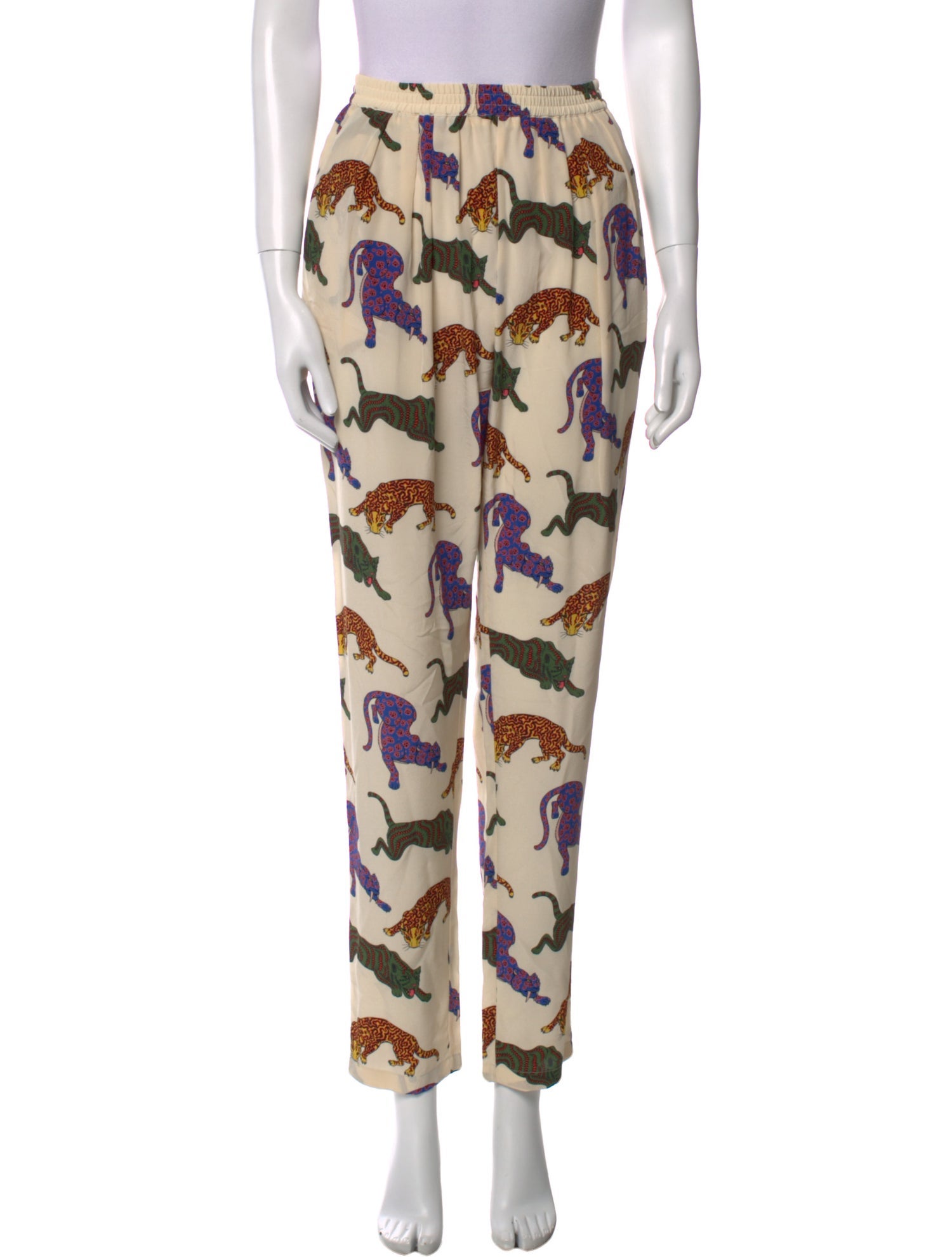 Stella McCartney Silk Skinny Leg Pants