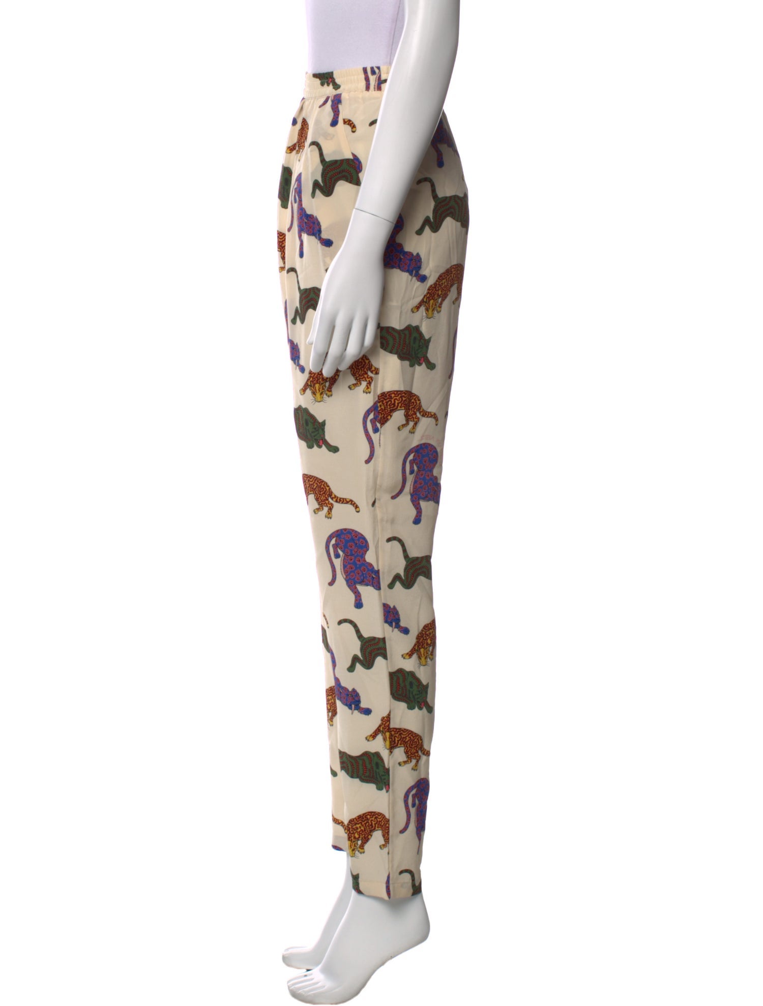 Stella McCartney Silk Skinny Leg Pants