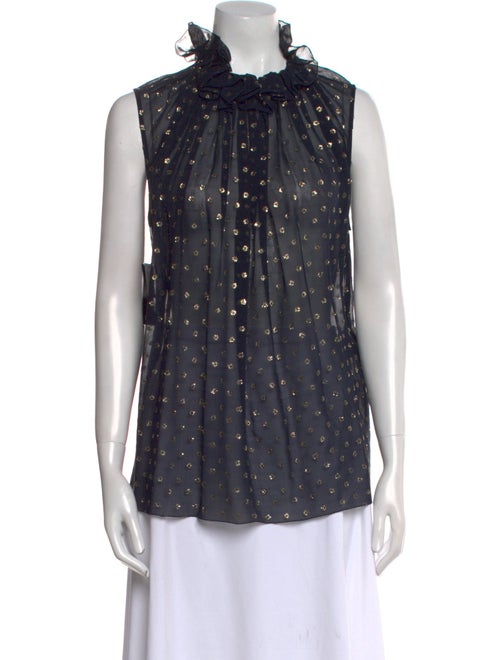 Stella McCartney Silk Polka Dot Print Blouse