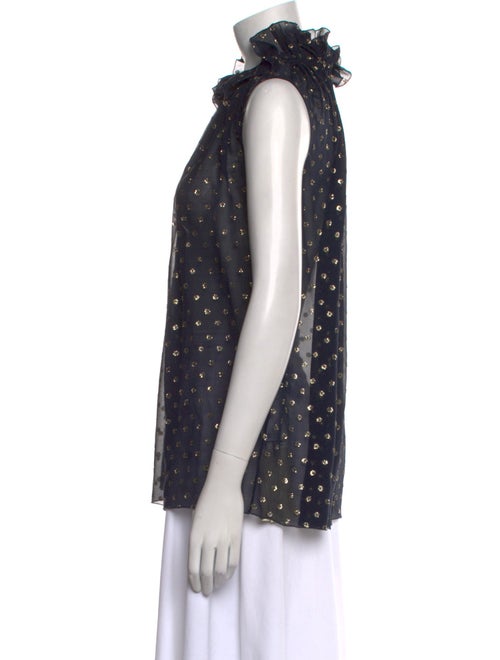 Stella McCartney Silk Polka Dot Print Blouse