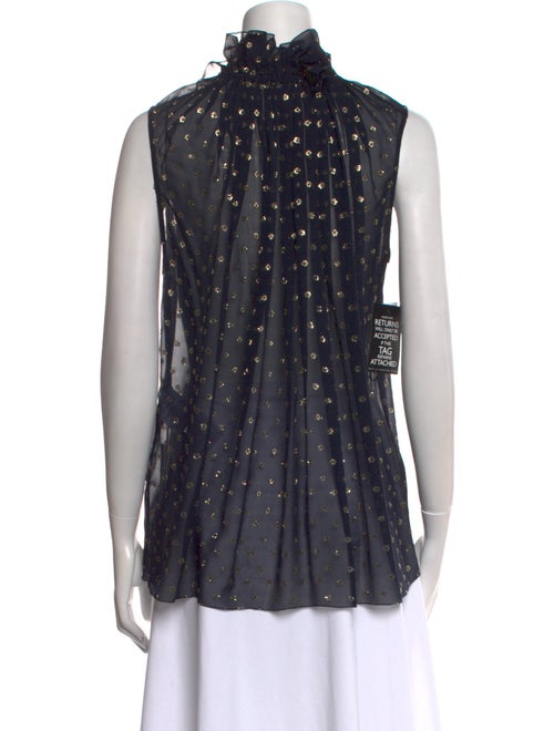 Stella McCartney Silk Polka Dot Print Blouse