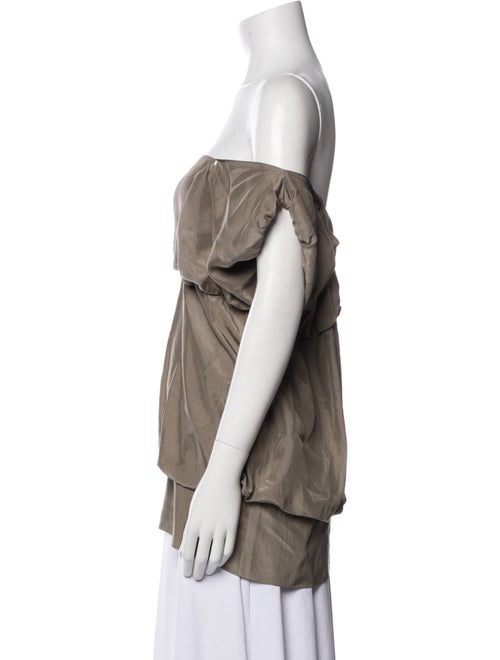 Stella McCartney Silk Off-The-Shoulder Blouse