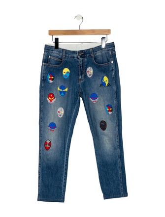 Stella McCartney Mid-Rise Straight Leg Jeans