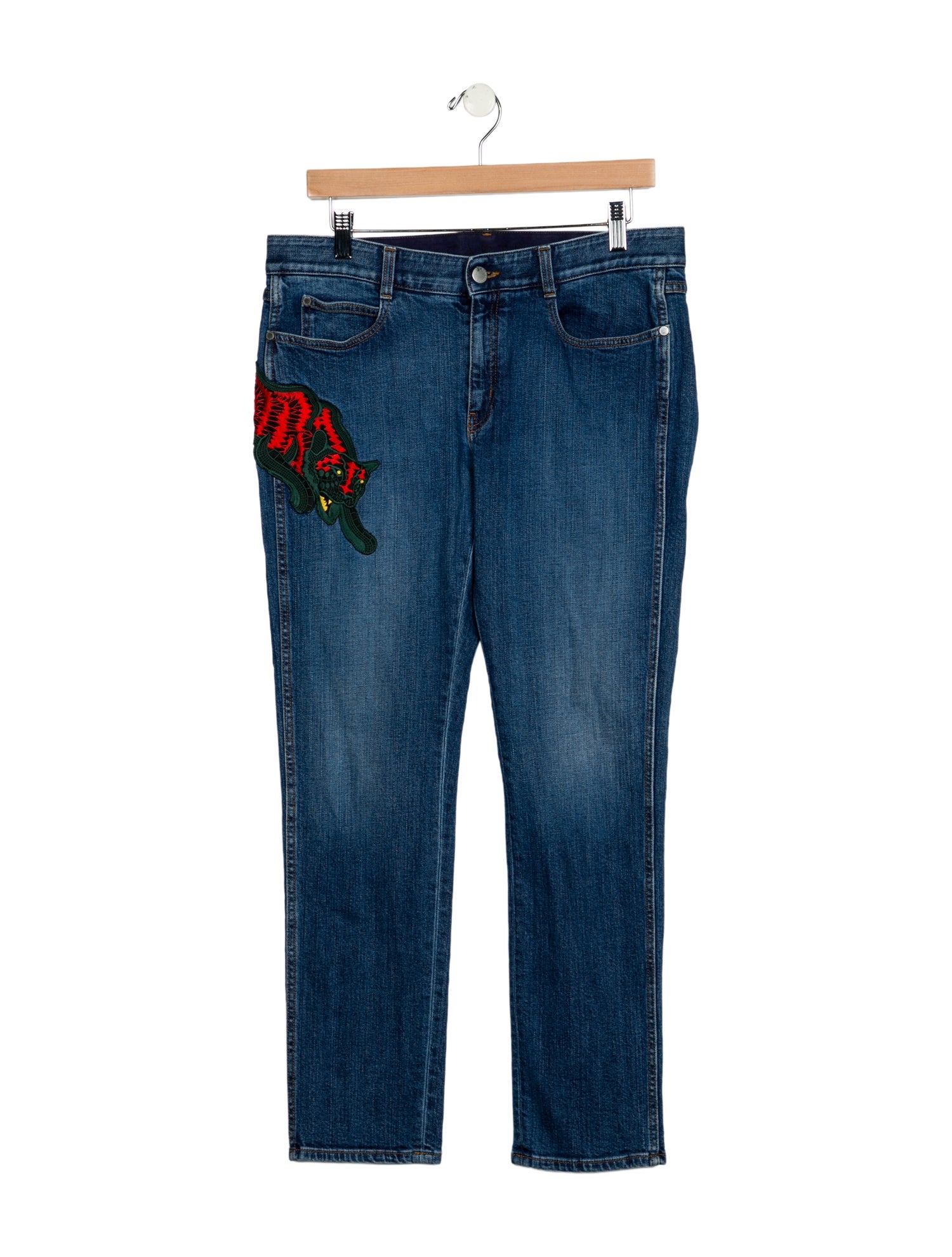Stella McCartney Mid-Rise Straight Leg Jeans