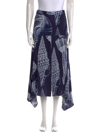 Stella McCartney Silk Midi Length Skirt
