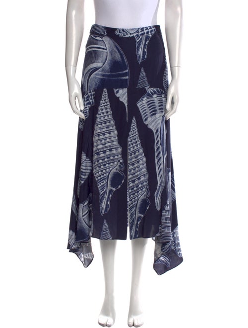 Stella McCartney Silk Midi Length Skirt