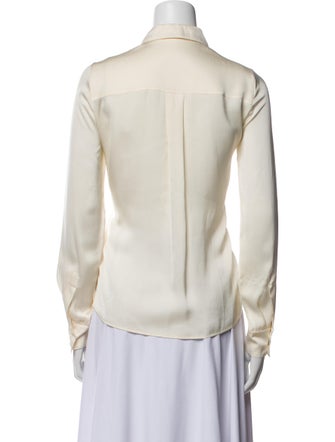 Stella McCartney Silk Long Sleeve Button-Up Top