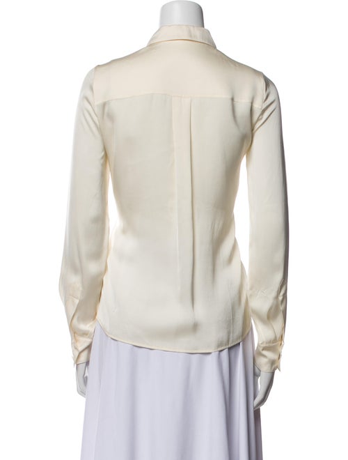 Stella McCartney Silk Long Sleeve Button-Up Top