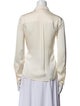 Stella McCartney Silk Long Sleeve Button-Up Top