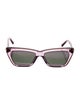 Stella McCartney Wayfarer Mirrored Sunglasses