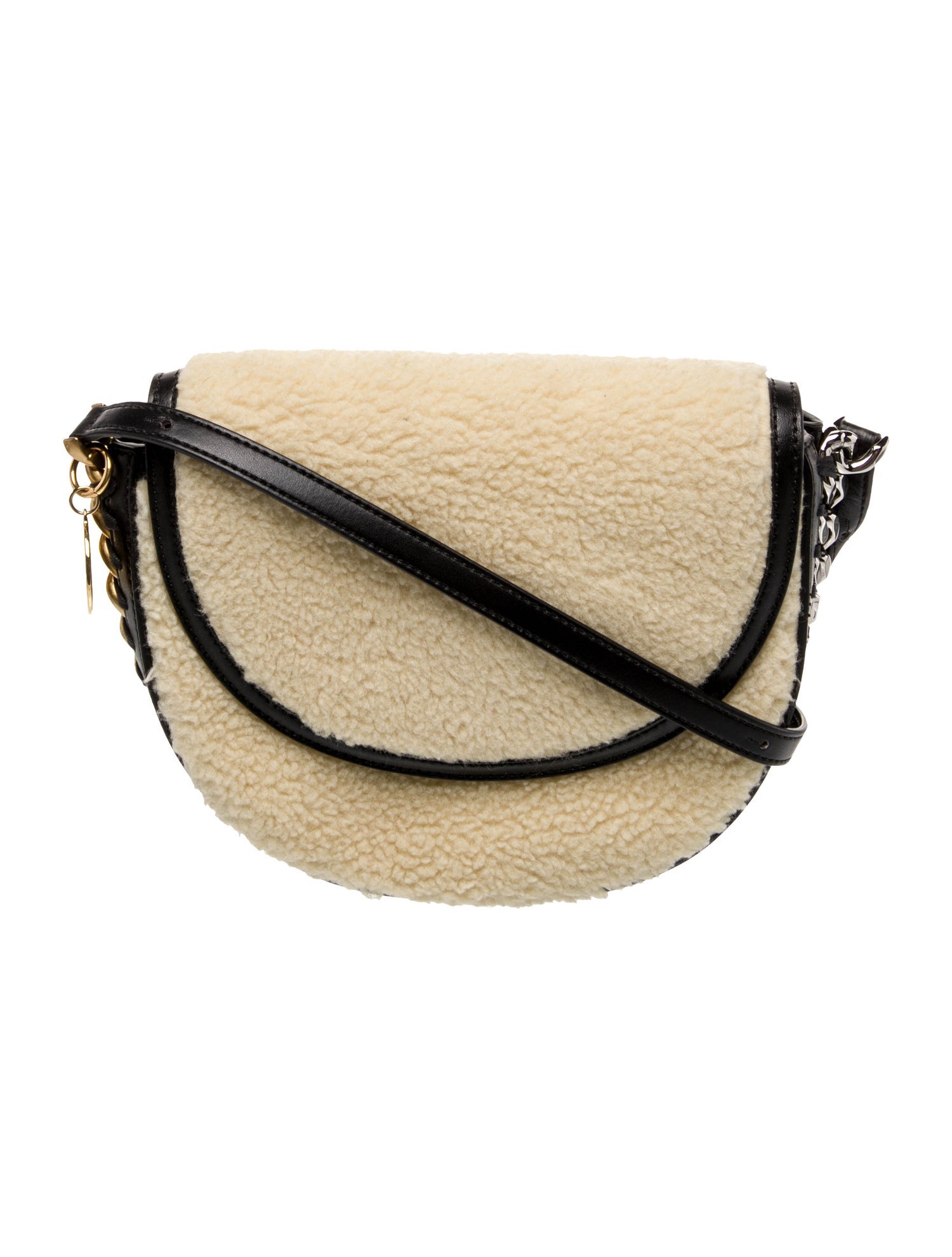 Stella McCartney Shearling Shoulder Bag