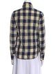 Stella McCartney Plaid Print Long Sleeve Button-Up Top
