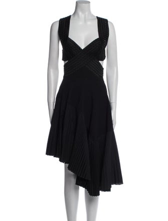 Stella McCartney V-Neck Midi Length Dress