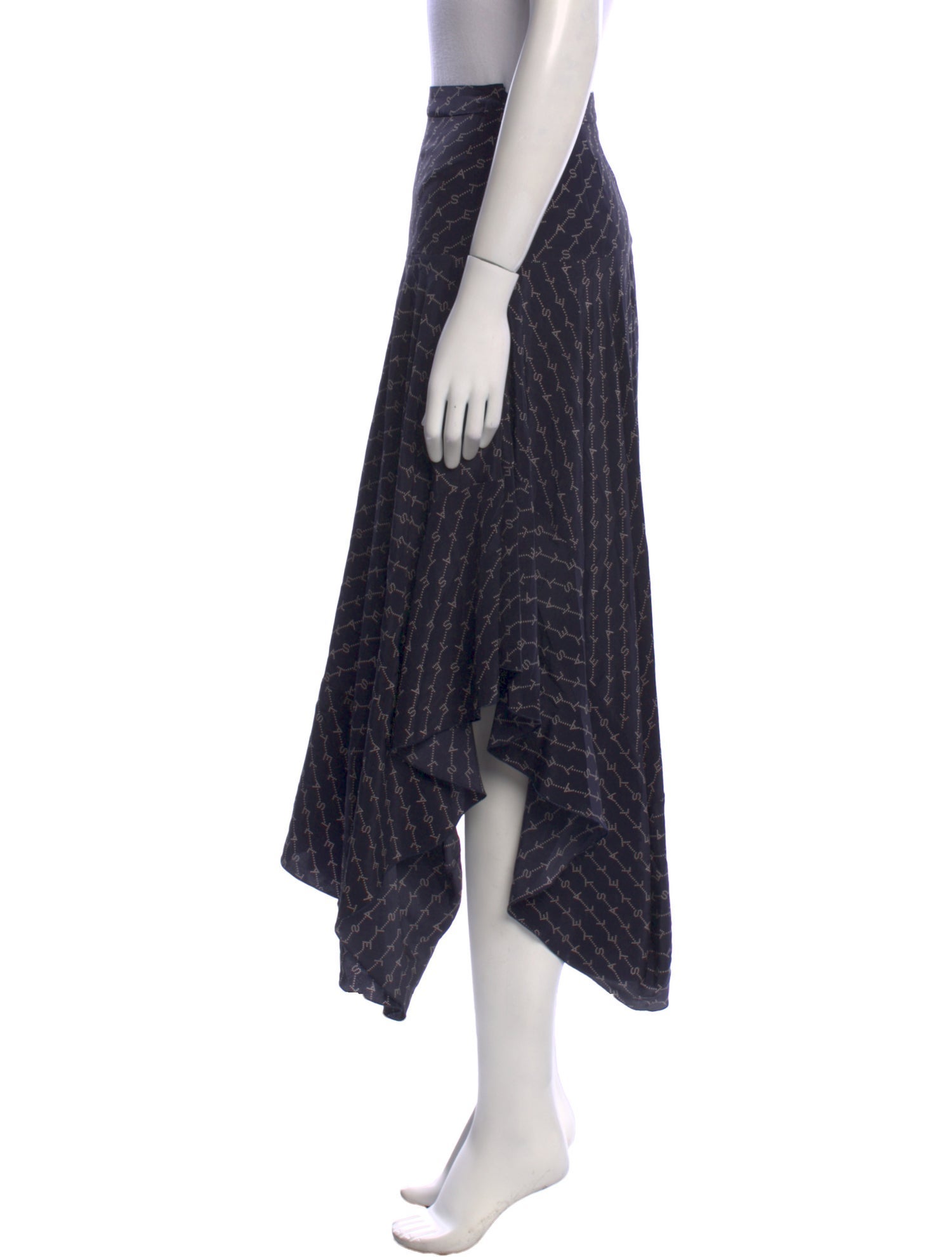 Stella McCartney Silk Midi Length Skirt