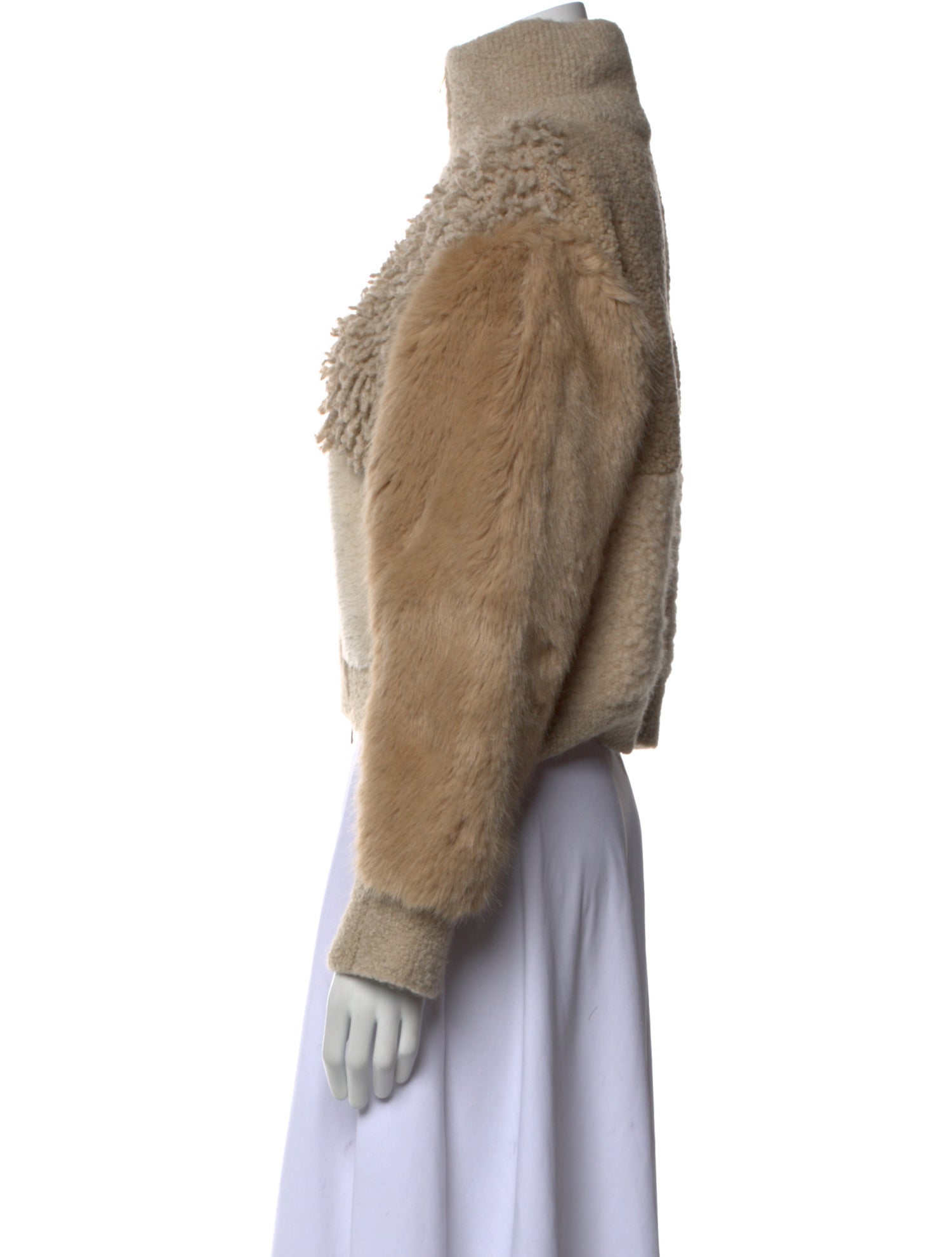 Stella McCartney Striped Mock Neck Sweater