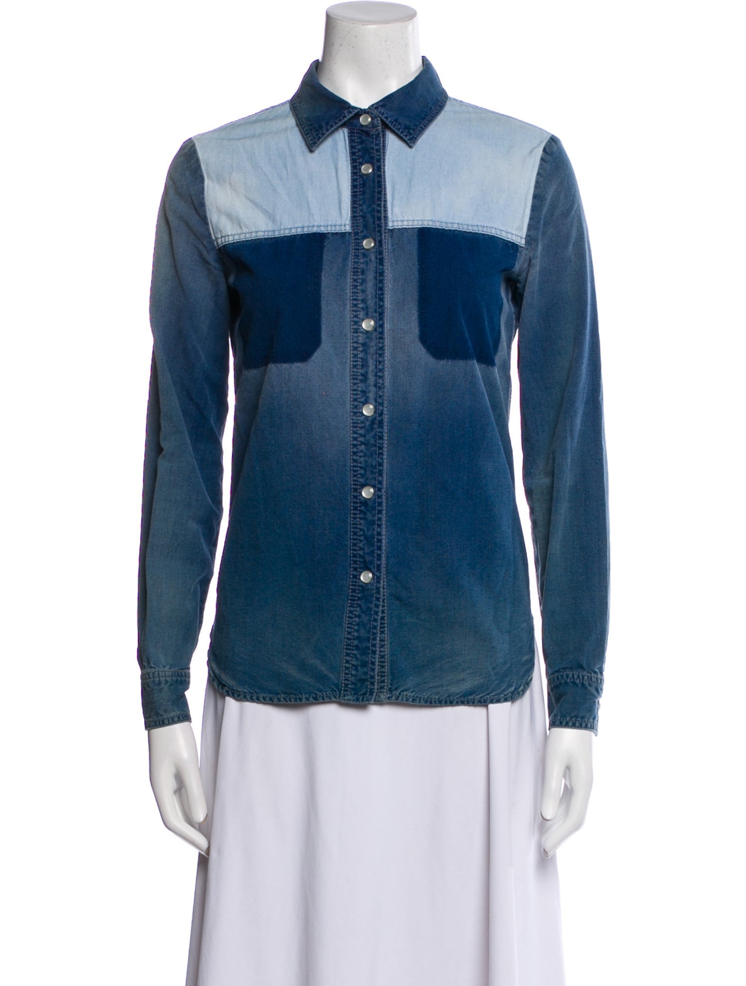 Stella McCartney Long Sleeve Button-Up Top
