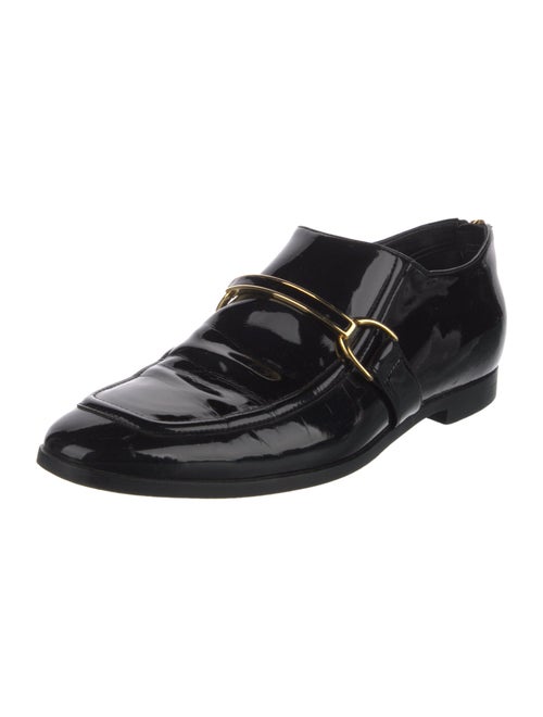 Stella McCartney Interlocking CC Logo Vegetarian Patent Leather Oxfords