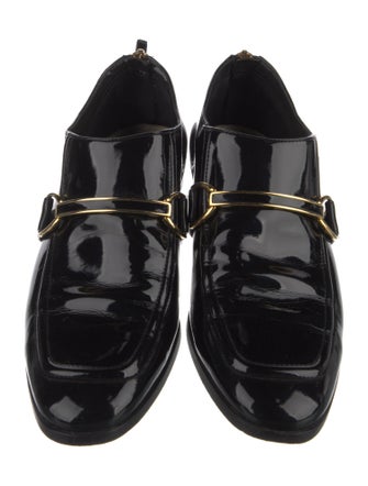 Stella McCartney Interlocking CC Logo Vegetarian Patent Leather Oxfords