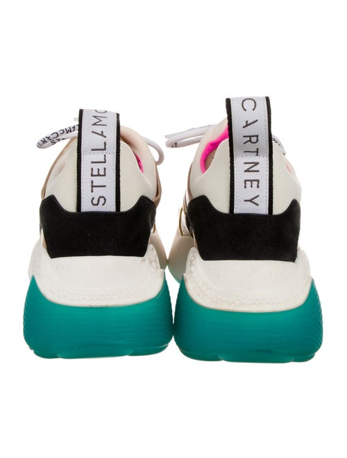 Stella McCartney Leather Colorblock Pattern Chunky Sneakers