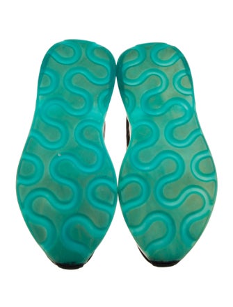 Stella McCartney Leather Colorblock Pattern Chunky Sneakers