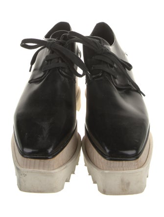 Stella McCartney Vegetarian Leather Wedge Sneakers