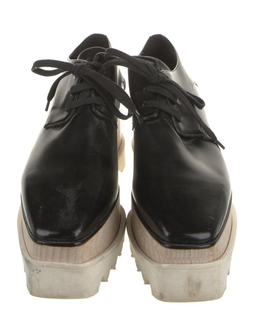 Stella McCartney Vegetarian Leather Wedge Sneakers