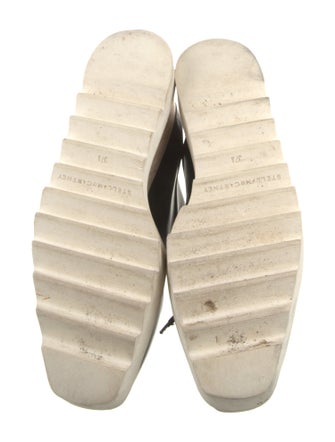 Stella McCartney Vegetarian Leather Wedge Sneakers