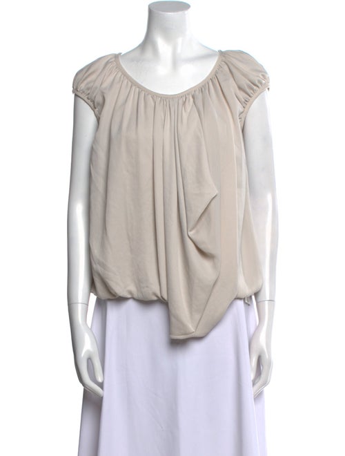 Stella McCartney Scoop Neck Short Sleeve Blouse